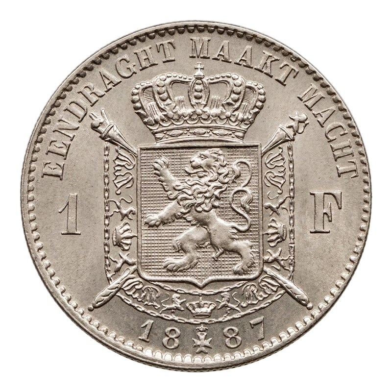 Leopold II, 1 Frank